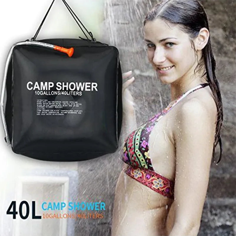 Camping Shower Bag Strong PVC Water Bag 20L Solar Energy Heat Camp Shower Bag