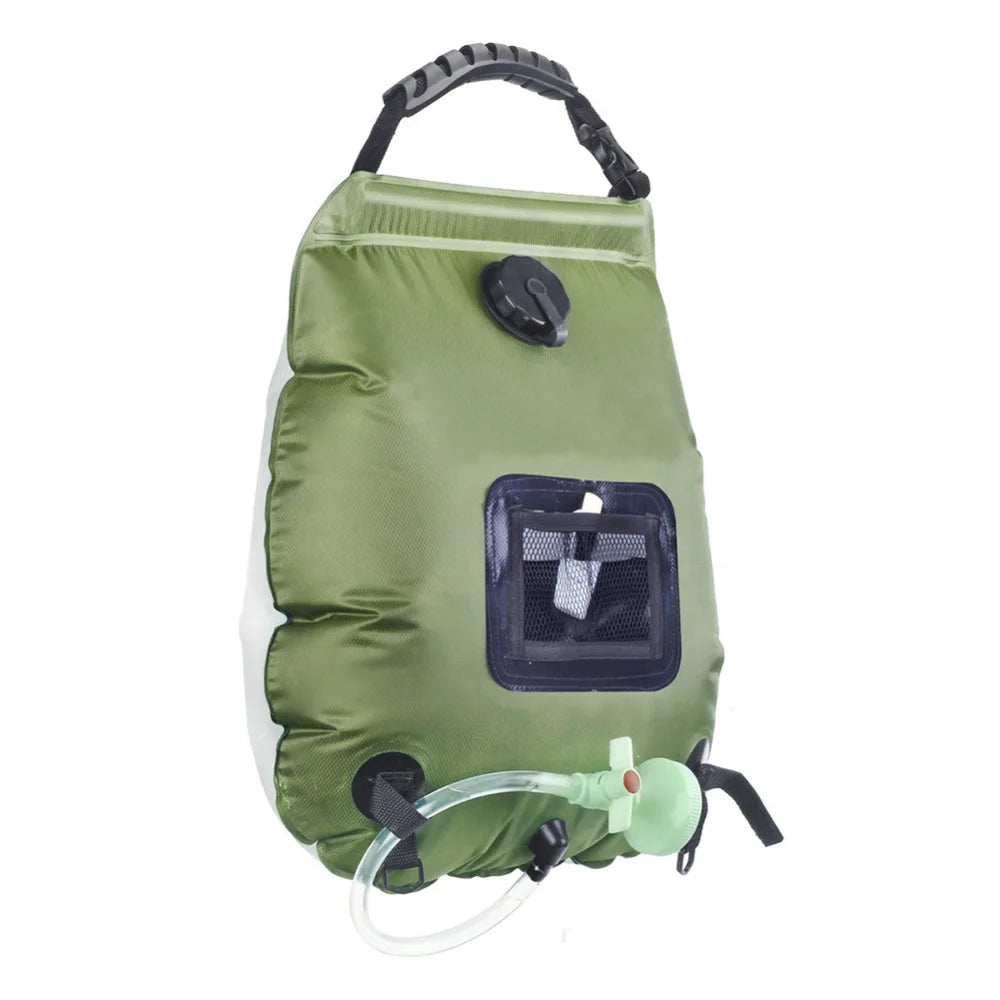 Camping Shower Bag Strong PVC Water Bag 20L Solar Energy Heat Camp Shower Bag