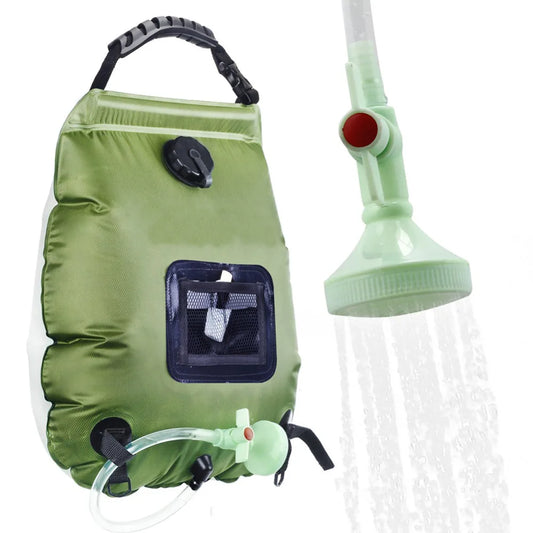 Camping Shower Bag Strong PVC Water Bag 20L Solar Energy Heat Camp Shower Bag